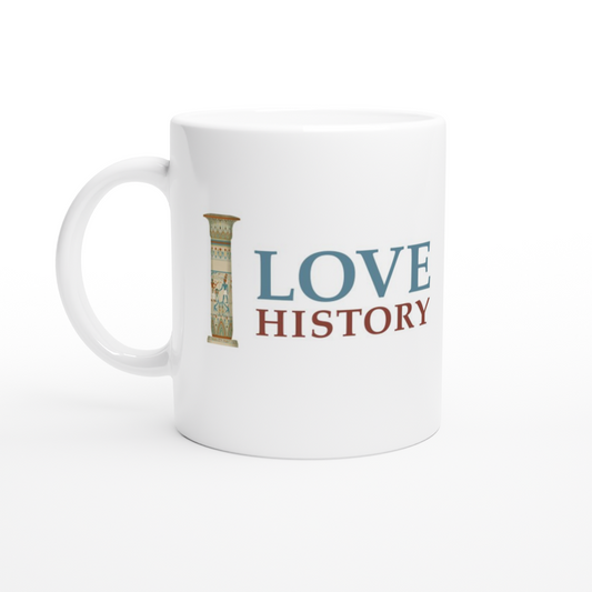 Ancient Egypt blue column mug